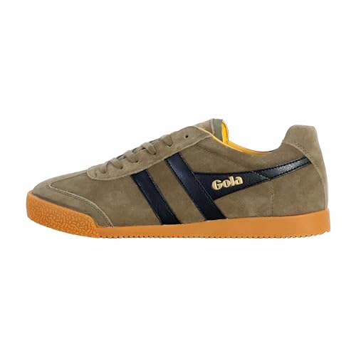 Gola Unisex Harrier Sneaker, Khaki/Black/Sun, 42 EU von Gola