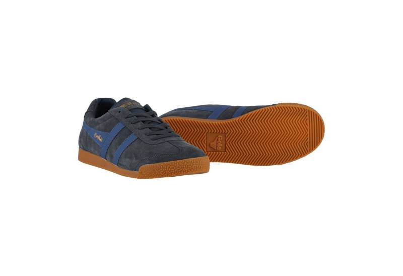 Gola Harrier Suede-Leder 2024 anthrazit/dunkelblau/anthrazit Herren Sneaker von Gola