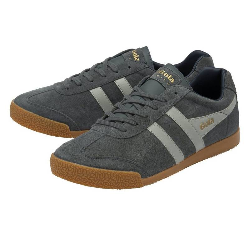 Gola Harrier Suede-Leder 2024 dunkelgrau/hellgrau/navyblau Herren Sneaker von Gola
