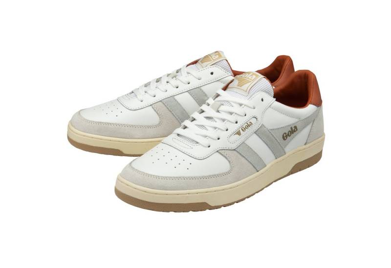 Gola Hawk 2025 weiss/hellgrau/dunkelorange Herren Sneaker von Gola