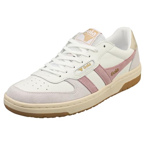 Gola Hawk Modische Damen-Sneaker, weiß/pink, 38 EU von Gola