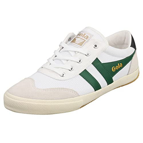 Gola Herren Badminton Mesh Sneaker, White/Dark Green/Navy, 43 EU von Gola