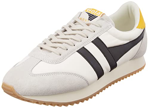 Gola Herren Boston 78 Sneaker, Cremefarben, Schwarze Sonne, 45 EU von Gola