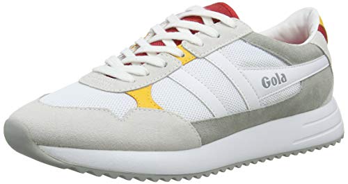 Gola Herren Cma559 Sneaker, Weiß (White/RED/Sun WR) von Gola