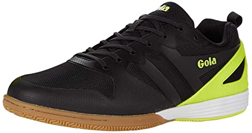 Gola Herren Echo TX Indoor Court Shoe, Black/Volt, 45 EU von Gola