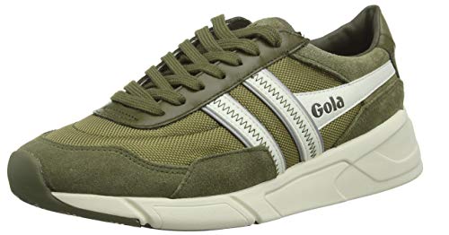 Gola Herren Eclipse Legacy Sneaker, Grün (Khaki/Off White Nw) von Gola