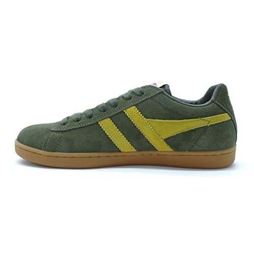 Gola Herren Equipe Wildleder Sneaker, Khaki Sun Gum, 46 EU von Gola