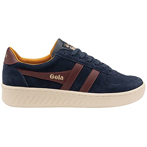 Gola Herren Grandslam Suede Sneaker, Navy/Burgundy/Sun, 41 EU von Gola