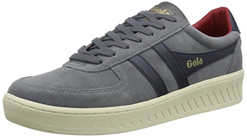 Gola Herren Grandslam Suede Sneaker, Shadow/Navy/Deep Red, 43 EU von Gola