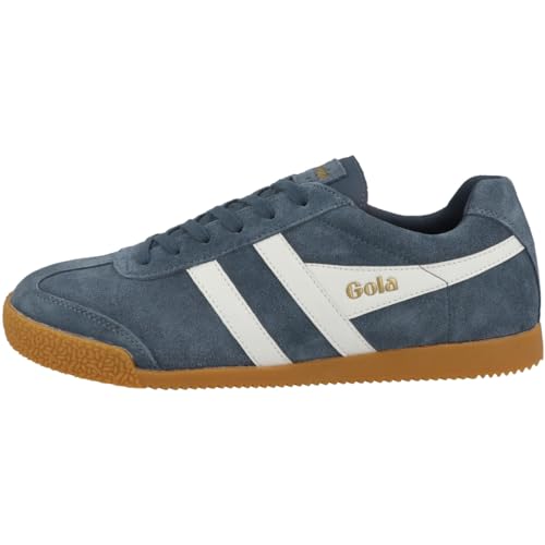 Gola Herren Harrier Suede Sneaker, Blau (Baltic/white Hw), Gr. 41 von Gola