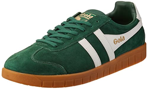 Gola Herren Hurricane Suede Sneaker, Evergreen/Off White/Gum, 43 EU von Gola