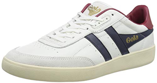 Gola Herren Inca Leather Sneaker, White/Navy/Deep Red, 41 EU von Gola