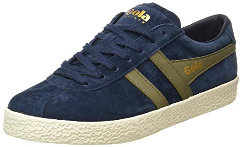 Gola Herren Trainer Suede Sneaker, Navy/Khaki/Off White, 41 EU von Gola