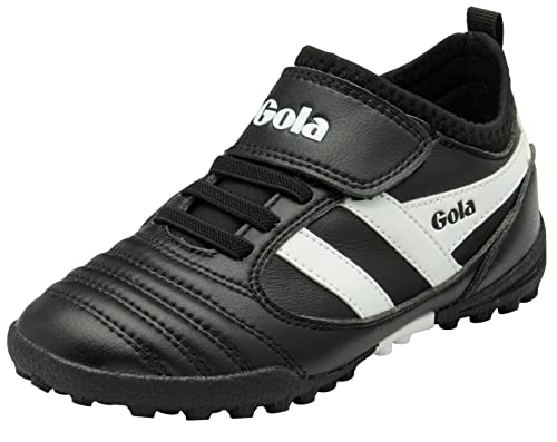 Gola Jungen Unisex Kinder Ceptor Turf Qf Fußballschuh, Schwarz Weiß, 33 EU von Gola