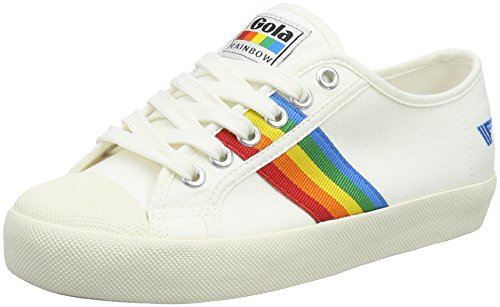 Gola Mädchen Coaster Rainbow Sneaker, Elfenbein (Off White/Multi Powder), 36 EU von Gola