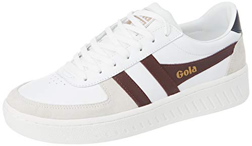 Gola Mens Grandslam Classic Sneaker, White/Burgundy/Navy, 42 EU von Gola