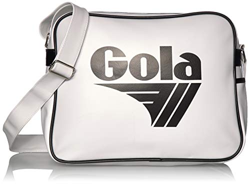 Gola Redford CUB901 Unisex - Erwachsene Henkeltaschen, Weiss (White/Black), 36x27x12 cm (B x H x T) von Gola