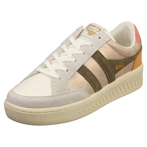 Gola Superslam Blaze modische Damen-Sneaker, Roségold, Khaki, 8 UK von Gola