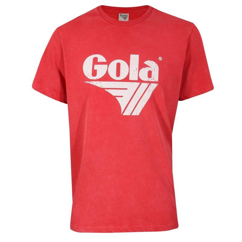 Gola T-Shirt - Gola - Logo Print Washed T-Shirt Red - S bis XXL - für Männer - Größe L - rot von Gola