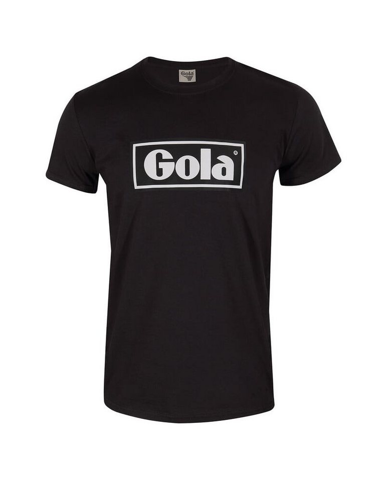 Gola T-Shirt Text Box Print (100% Baumwolle) schwarz Herren von Gola