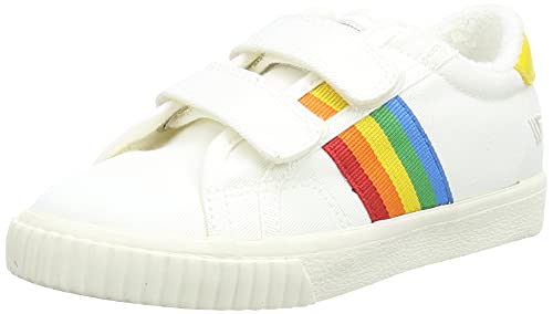 Gola Tennis Mark Cox Rainbow Velcro Sneaker, Off White/Multi, 29 EU von Gola