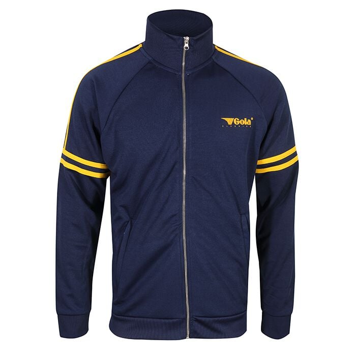 Gola Trainingsjacke - Zipped Raglan Track Top with Over Arm Stripes - Navy - S bis XXL - für Männer - Größe S - navy von Gola