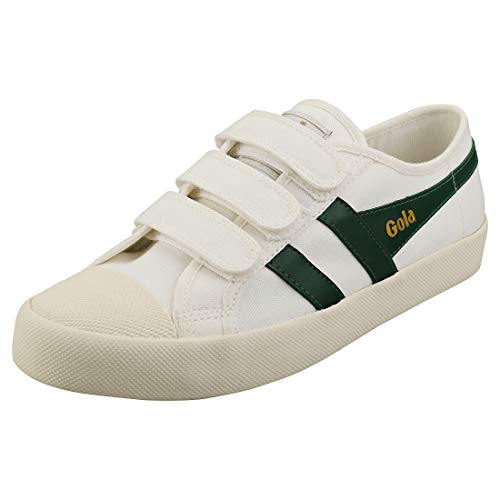 Gola Unisex Coaster Strap Sneaker, Off White/Dark Green, 40 EU von Gola