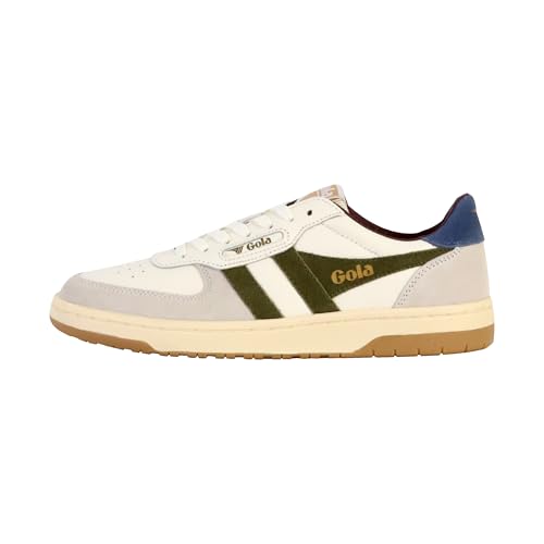 Gola Unisex Hawk Sneaker, Off White/Military Green/Moonlight, 42 EU Gola Unisex Hawk Sneaker, Off White/Military Green/Moonlight, 42 EU von Gola