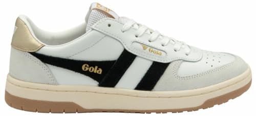 Gola Unisex Hawk Sneaker, White/Black/Gold, 37 EU Gola Unisex Hawk Sneaker, White/Black/Gold, 37 EU von Gola