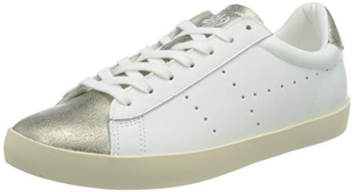 Gola Damen Nova Metallic Sneaker, White/Gold, 40 EU von Gola