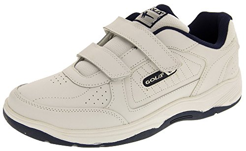 Herren Gola Belmont Weite Passform Beschichtetes Leder Turnschuhe, Gr.-44 EU/10 UK, Weiß Herren Gola Belmont Weite Passform Beschichtetes Leder Turnschuhe, Gr.-44 EU/10 UK, Weiß von Gola