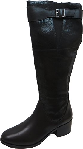 Ravel Damen Gordo Kniehohe Stiefel aus Leder, Schwarz - Schwarz - Größe: 37 EU von Gola