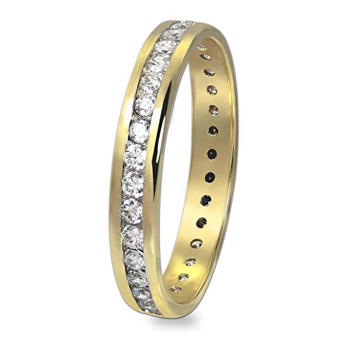 GoldDream Ring Damen Gr. 54 333er Gelbgold gold, weiß Ringschmuck D1GDR520Y54 Goldring von Gold Dream von Gold Dream
