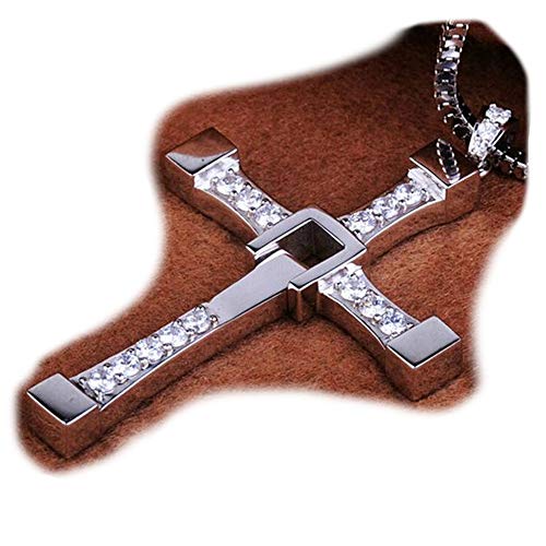 Gold-Fieber XXL Fast and Furious Halskette aus Edelstahl, Silber, Kreuz, Geschenk, 60 cm, Top-Qualität Gold-Fieber XXL Fast and Furious Halskette aus Edelstahl, Silber, Kreuz, Geschenk, 60 cm, Top-Qualität von Gold-Fieber