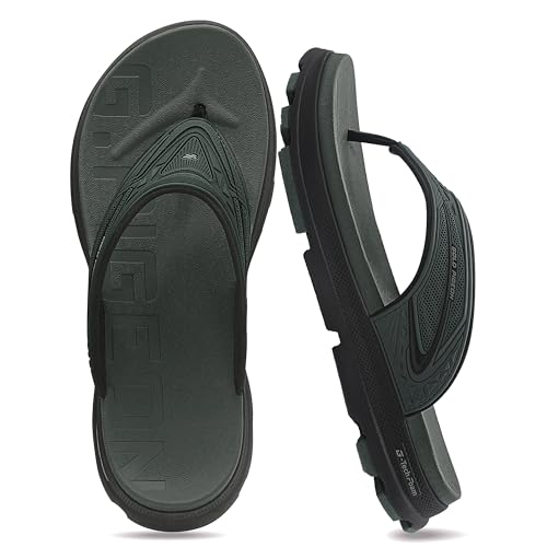 Gold Pigeon Shoes Sportler-Sandalen aus EVA, ultra-gepolstert, unisex, einfacher Schnappverschluss, 9353 Army (gepolstert), 11-11.5 Women/10-10.5 Men von Gold Pigeon Shoes