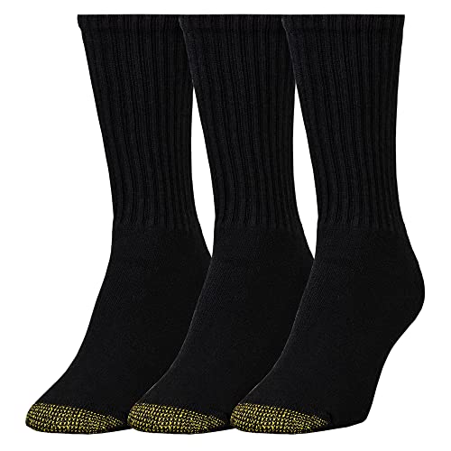 GOLDTOE Damen Ultratec Crew Socks, 3-pairs Lässige Socken, Schwarz, M EU von Gold Toe