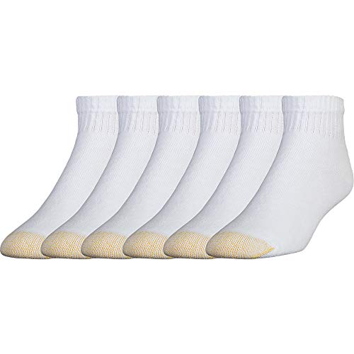 Gold Toe Herren 656p Cotton Quarter Athletic Socks, 6 Pairs L ssige Socken, Weiß, XL EU von Gold Toe