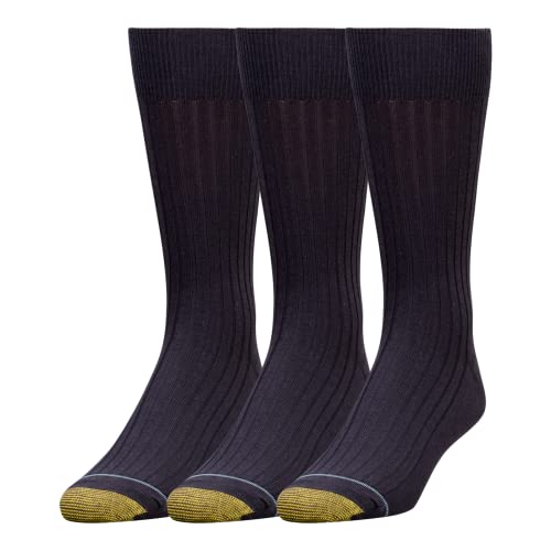 Gold Toe Herren Classic Canterbury Crew Socken, 3 Paar - blau - von Gold Toe