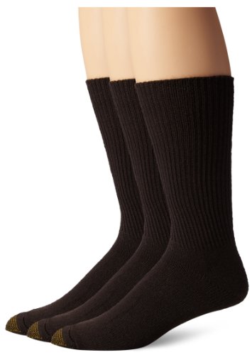 Gold Toe Herren Fluffies Crew Socken, Multipairs, Braun (3 Paar), Large von Gold Toe