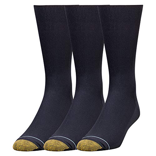 GOLDTOE Herren Metropolitan Dress Socken 3 Paar, Marineblau, Einheitsgre von Gold Toe