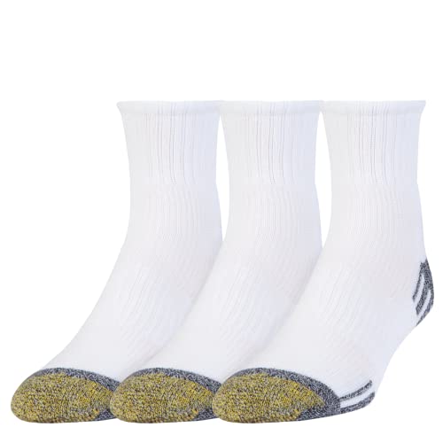 Gold Toe Herren Outlast Knöchelsocken, 3 Paar Socken, Weiß, Einheitsgre (3er Pack) von Gold Toe