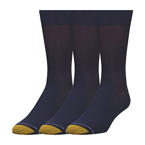 Gold Toe Metropolitan Feuchtigkeitsregulierung Baumwolle Herren Socken (3-Pack) Schuh: 38-46 Marine von Gold Toe