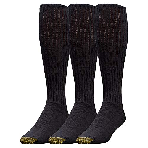 Gold Toe Herren Ultra Tec Performance Over-the-kuitsokken, meerdere paar Socken, Black (3-pairs), L EU von Gold Toe