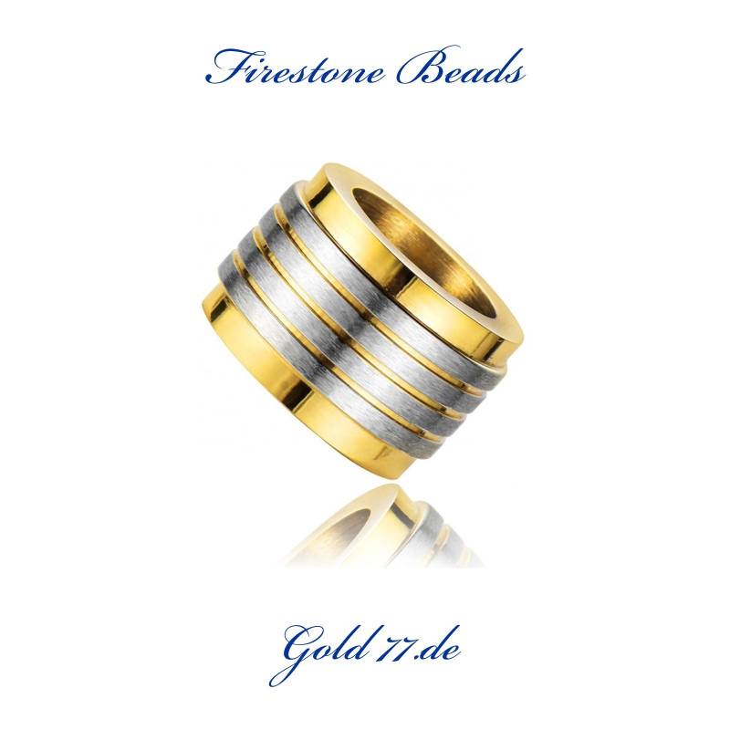 Beads Perlen Bart Perle Edelstahl Diy Metall Großloch 6mm Designperlen Cnc Firestone Nr. 48 von Gold77de