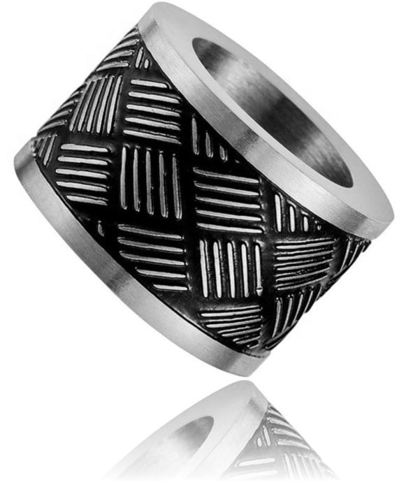 Beads Perlen Bart Perle Edelstahl Diy Metall Großloch 6mm Designperlen Cnc Firestone Nr. 55 von Gold77de