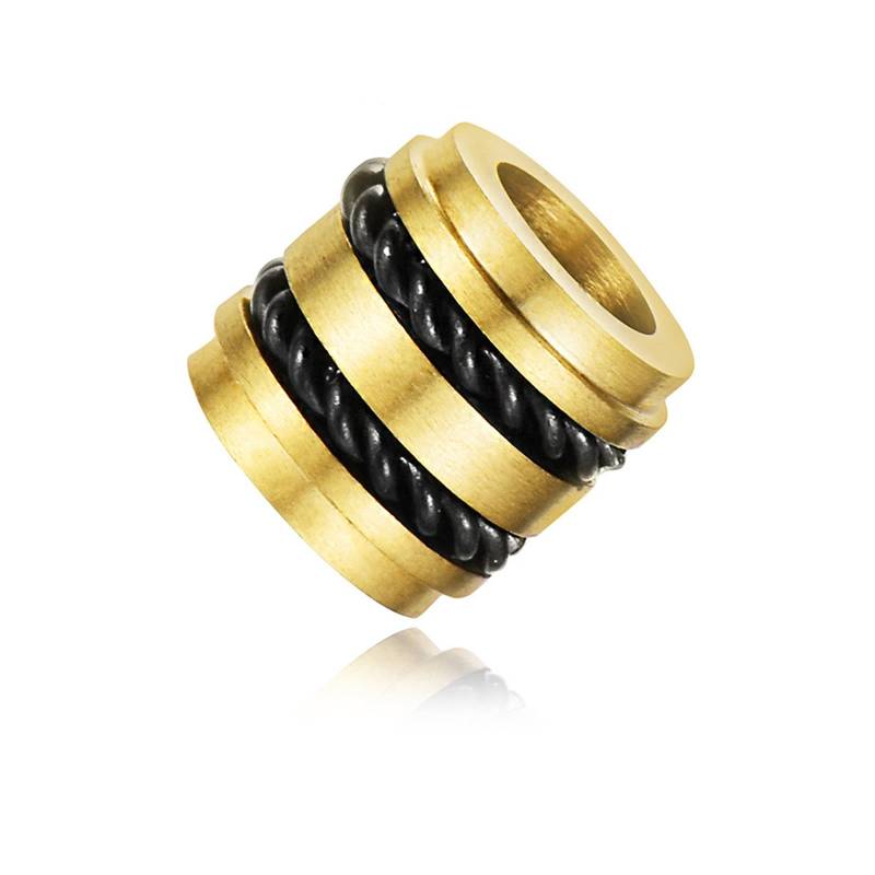 Beads Perlen Bart Perle Edelstahl Diy Metall Großloch 6mm Designperlen Cnc Firestone Nr.14 von Gold77de