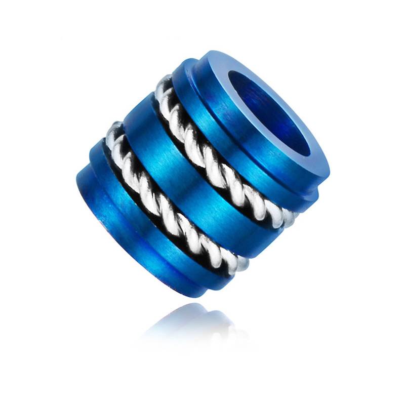 Beads Perlen Bart Perle Edelstahl Diy Metall Großloch 6mm Designperlen Cnc Firestone Nr.15 von Gold77de