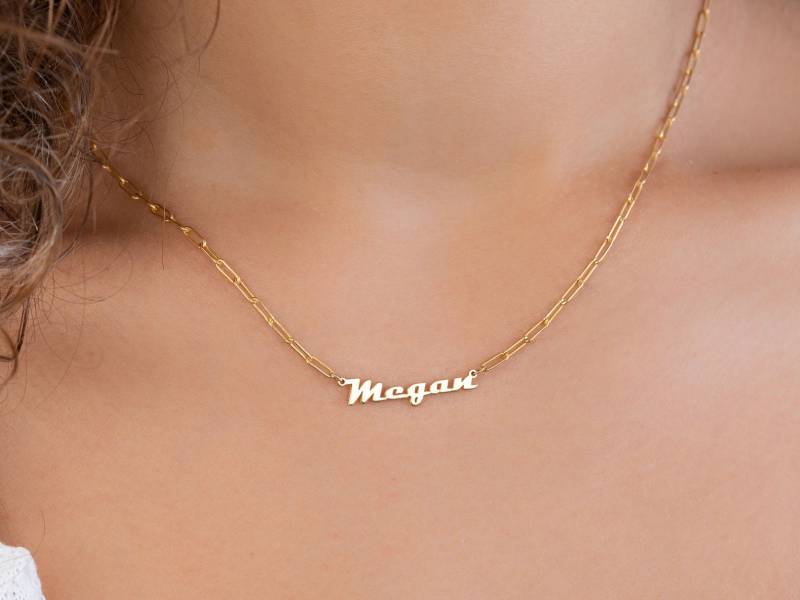 Namenskette Aus 925Er Silber Personalisierter Schmuck Geschenk von GoldAndPieces