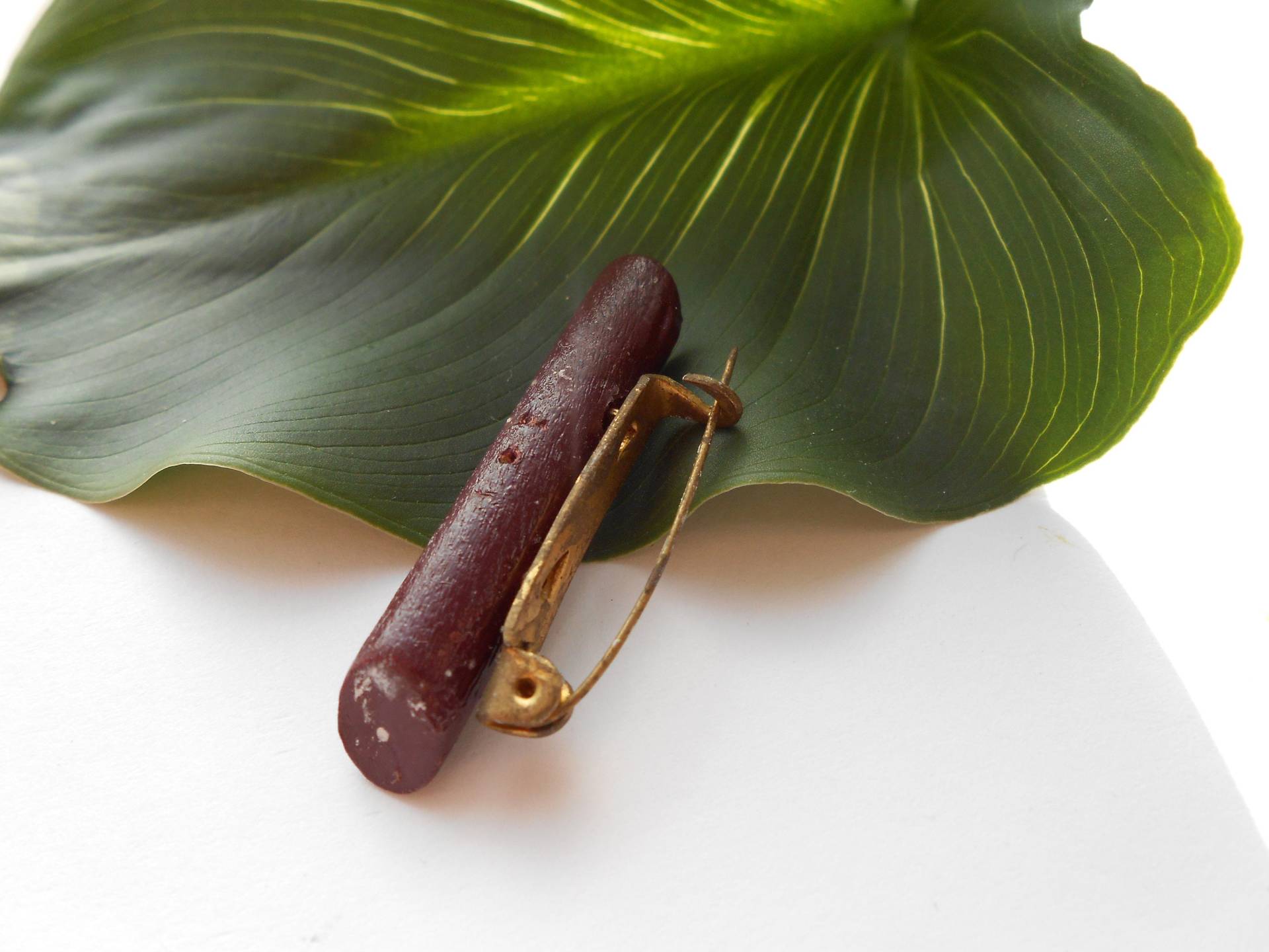 Brosche Baumnadel Einfache Vintage 1970Er Jahre Baumstamm Pin von GoldAnt