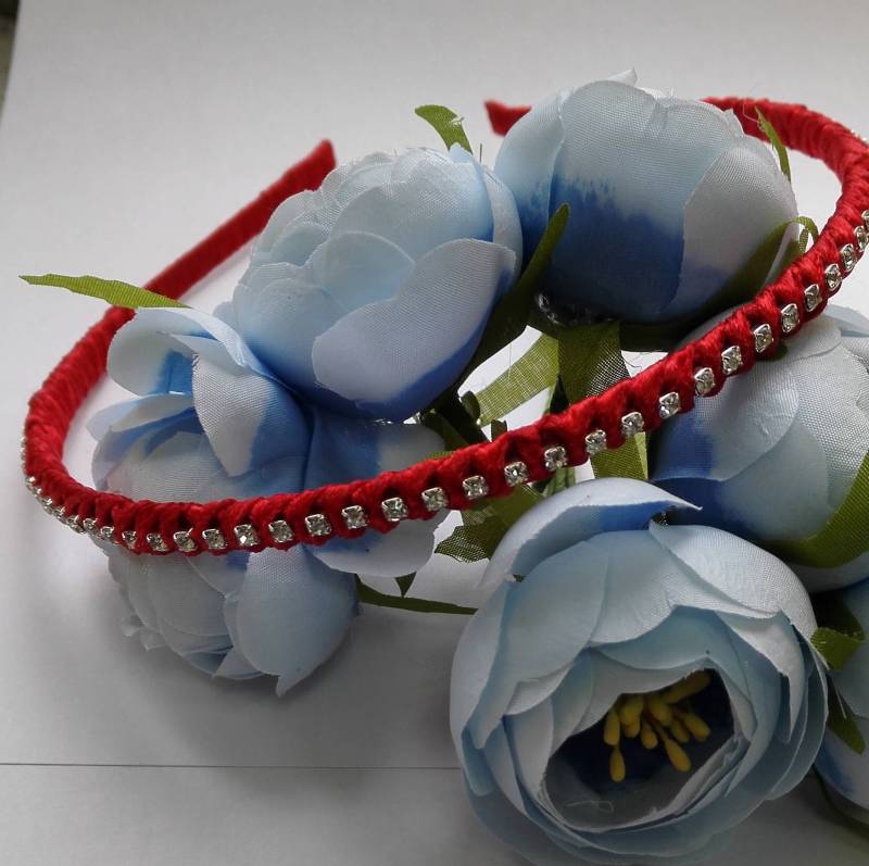 Rotes Accessoire Haarband Strass von GoldAnt